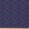 Coton Imprimé GERARD Bleu / Orange