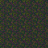 Printed Cotton GERARD Green / Pink