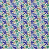 Coton Imprimé SWIGO Bleu / Vert
