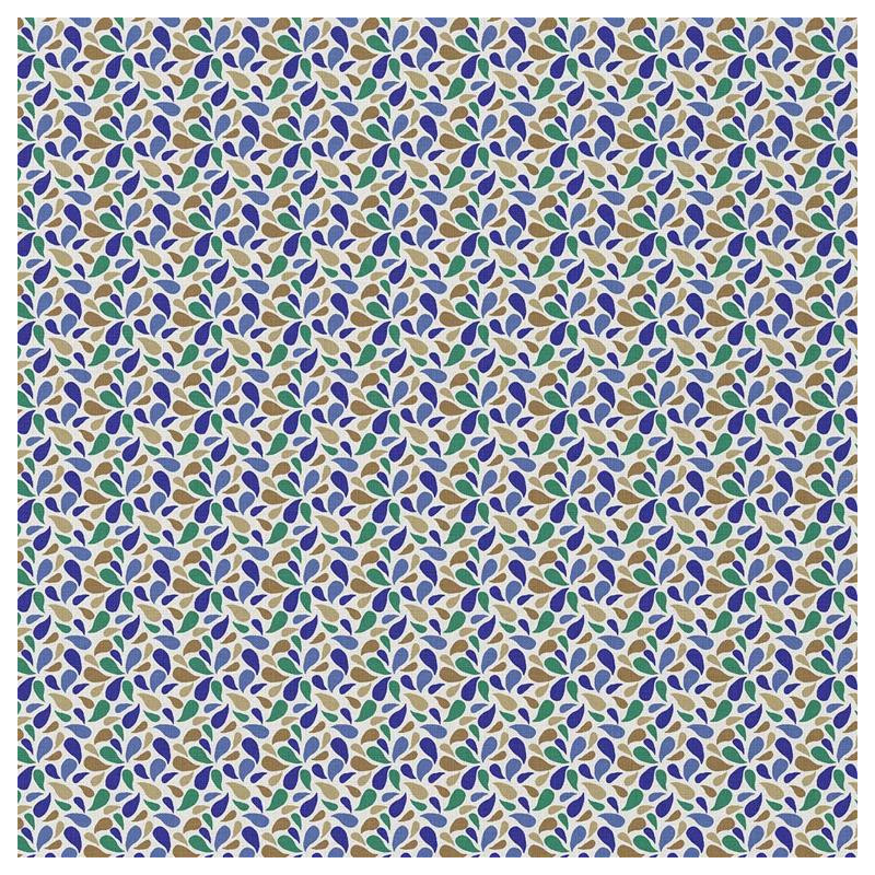 Coton Enduit OTMA Bleu / Vert