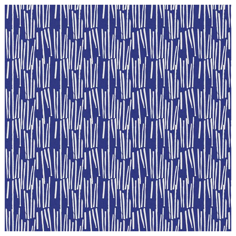 Coton Imprimé LEKKER Bleu / Blanc