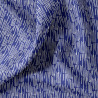 Coton Imprimé LEKKER Bleu / Blanc