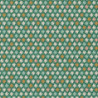 Coton Imprimé LITNI Vert / Ecru