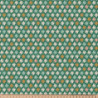 Coton Imprimé LITNI Vert / Ecru