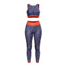 Lycra Anti UV FIZYLE Bleu / Orange