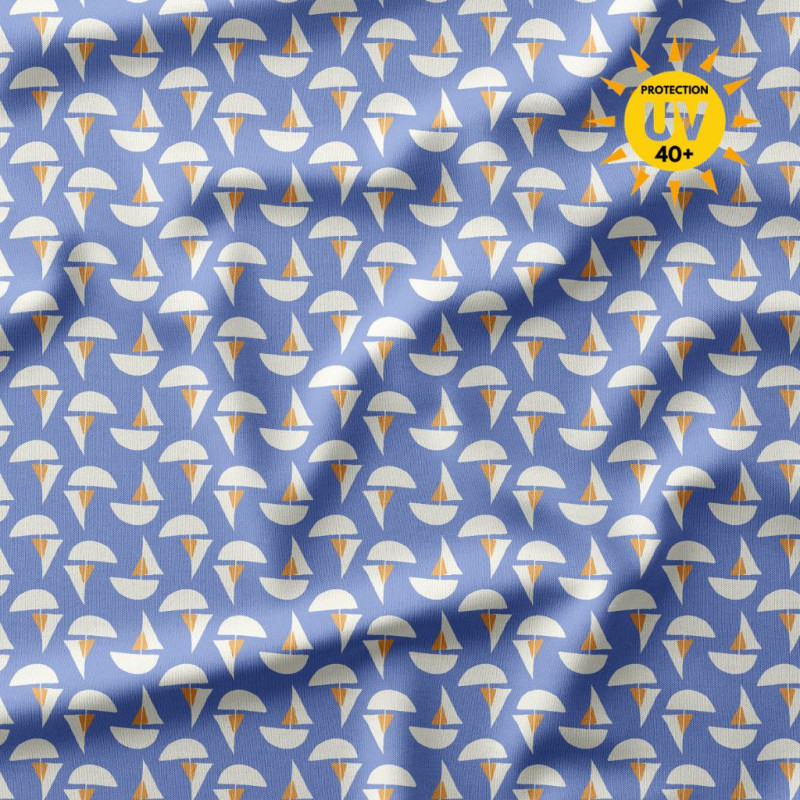 Lycra Anti UV MOJACA Bleu / Jaune