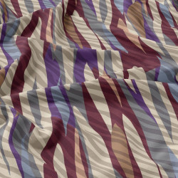 Viscose Imprimée EVIE Gris / Violet
