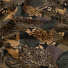 Viscose Imprimée KAROO Marron / Noir