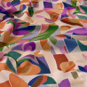 Viscose Imprimée NAWEL Rose / Violet