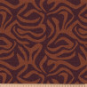 Demi-natté Imprimé YORAM Caramel / Cacao