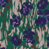 Demi-natté Imprimé AMAYA Vert / Bleu