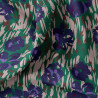 Demi-natté Imprimé AMAYA Vert / Bleu