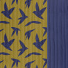 Double Gaze Matelassée Imprimée ZOZIO Ocre / Bleu