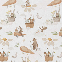 Printed Cotton KAROTT White...