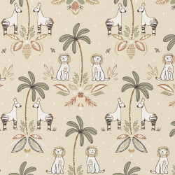 Printed Cotton YAFA Green /...