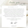 Wide Width Double Gauze White