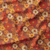Velours 1000 Raies Imprimé AZYLIS Marron / Orange