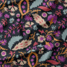 Velours 1000 Raies Imprimé ALIO2 Noir / Violet
