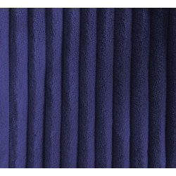 Minky Côtelé Bleu Foncé