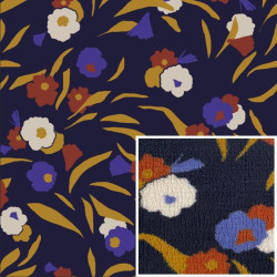 Mouton Imprimé GEOSKA Bleu / Camel