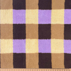 Mouton Imprimé KAVIBI Camel / Violet