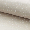 Coton imprimé DOUSNUI Taupe Clair / Blanc Mat