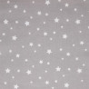 Coton imprimé ZETOILE Gris / Blanc