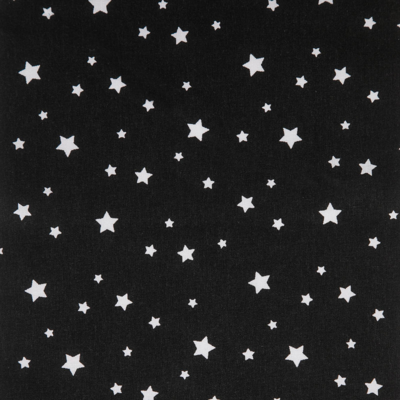 Coton imprimé ZETOILE Noir / Blanc