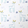 Coton Imprimé KAJSA Bleu / Gold22