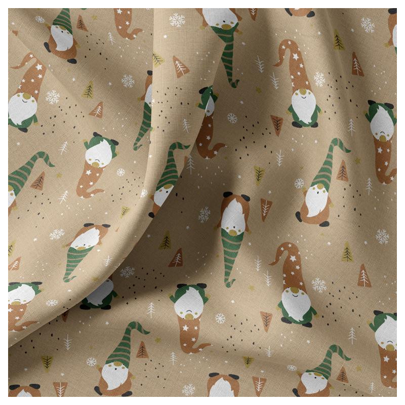 Coton Imprimé GNOME Skin / Fauve