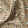 Coton Imprimé GNOME Skin / Fauve