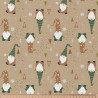 Coton Imprimé GNOME Skin / Fauve