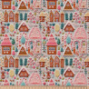 Coton Imprimé HANCEL Gris / Rose