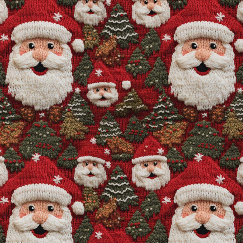 Coton Imprimé PERENOEL Rouge / Vert