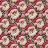 Coton imprimé PERELEO Beige / Rose