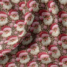 Coton imprimé PERELEO Beige / Rose