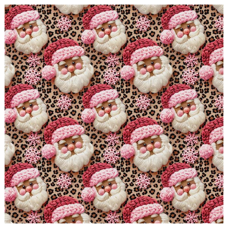 Coton imprimé PERELEO Beige / Rose