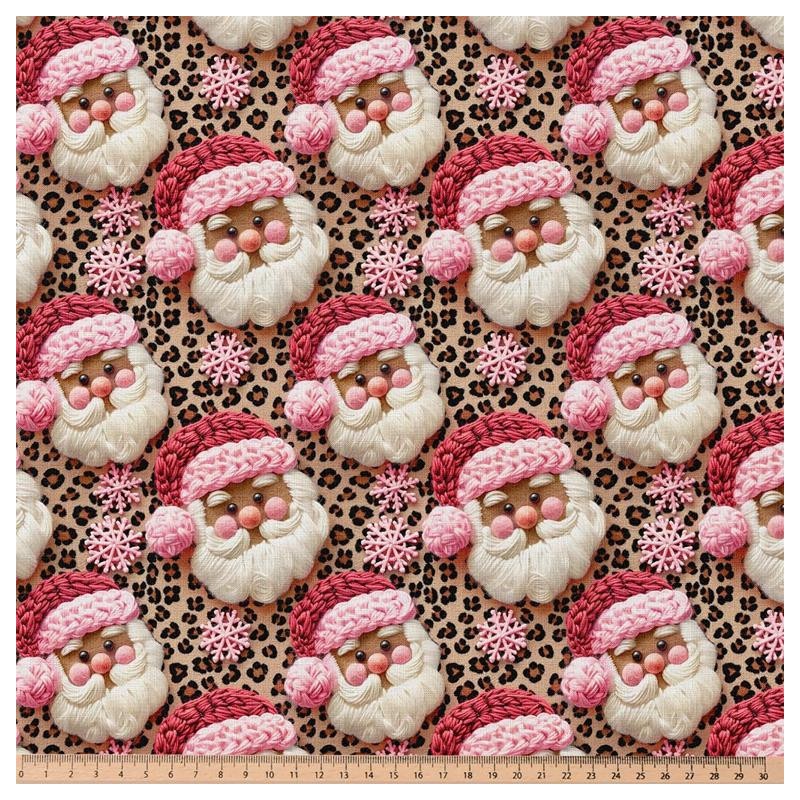 Coton imprimé PERELEO Beige / Rose