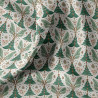 Coton imprimé BLUTREE Blanc / Vert