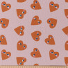 Jersey Imprimé DODY Rose Clair / Vermillon