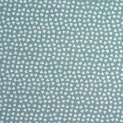 Coton Imprimé LIPELO Celadon / Blanc