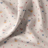 Coton imprimé SIMEON Ecru / Multico