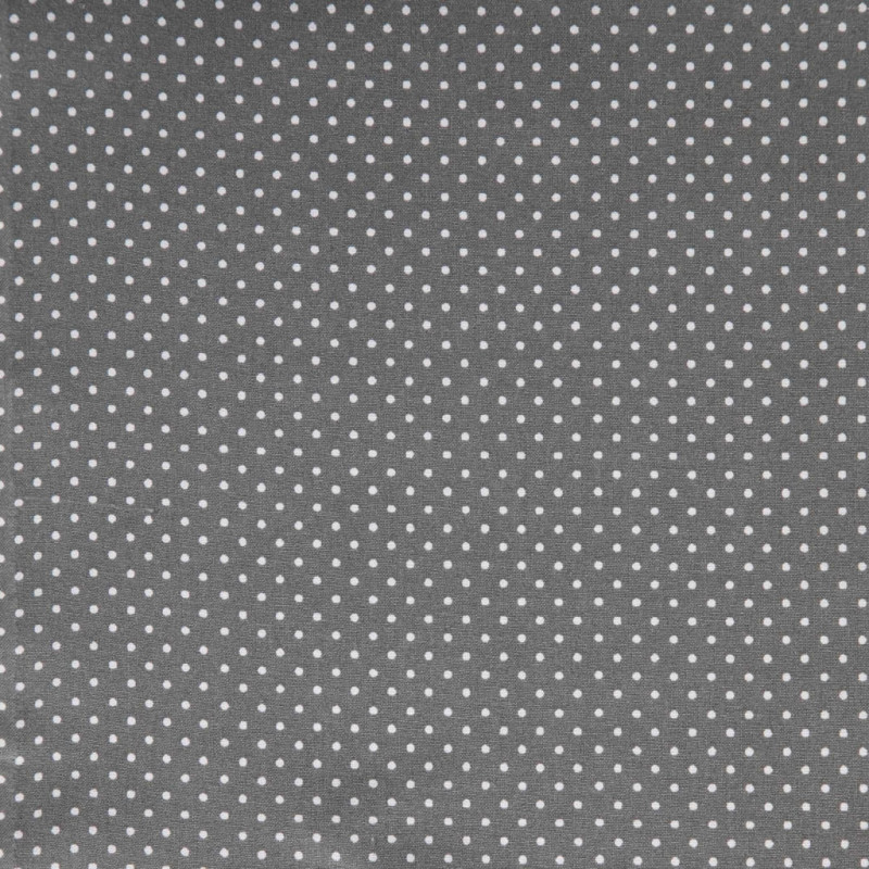 Coton Imprimé PISELLI Anthracite / Blanc