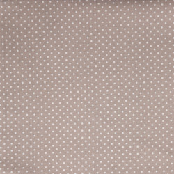 Coton Imprimé PISELLI Taupe / Blanc