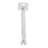 SACHET DE 6 / FERMETURE A GLISSIERE CLASSIQUE  18 CM. BLANC