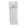 SACHET DE 6 / RUBAN BIAIS 2 CM. X 4 M. BLANC