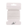 SACHET DE 6 / ELASTIQUE PLAT MAILLE POLYESTER BLANC 20 MM. X 1,5 M.