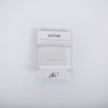 SACHET DE 6 / ELASTIQUE PLAT MAILLE POLYESTER BLANC 20 MM. X 1,5 M.