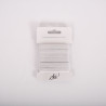SACHET DE 6 / ELASTIQUE TRESSE POLYESTER BLANC 10 MM. X 2 M.