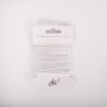SACHET DE 6 / ELASTIQUE TRESSE POLYESTER BLANC 3 MM. X 5 M.
